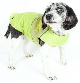 Touchdog Lightening-Shield Waterproof 2-in-1 Convertible Dog Jacket w/ Blackshark technology (size: large)
